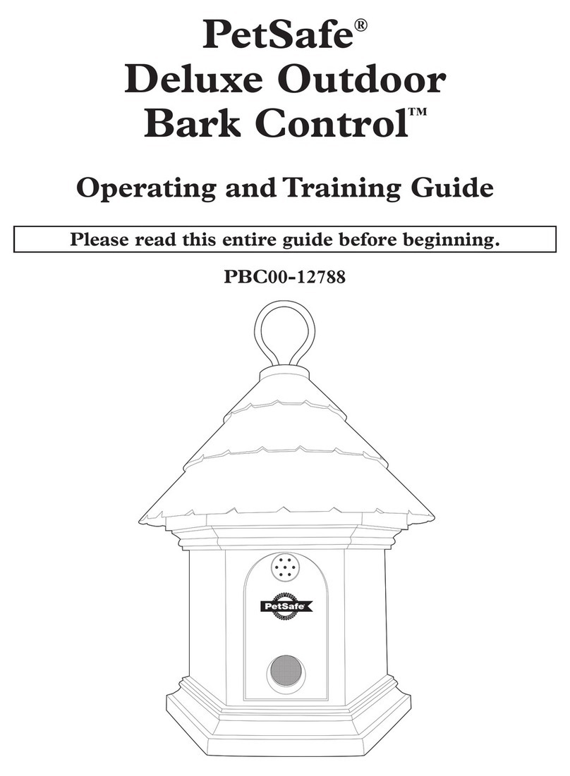 Petsafe Deluxe Outdoor Bark Control PBC00-12788 Operating and training guide Petsafe Deluxe Outdoor Bark Control PBC00-12788 Operating and training guide