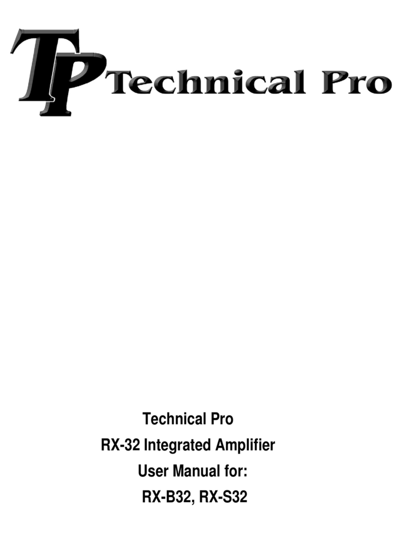 Technical Pro RX-B32 User manual Technical Pro RX-B32 User manual