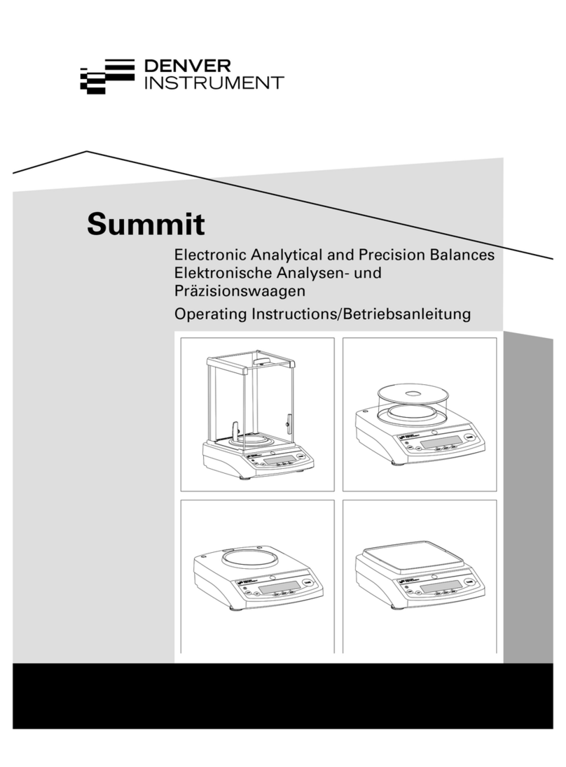 Denver Instrument Summit operating instructions