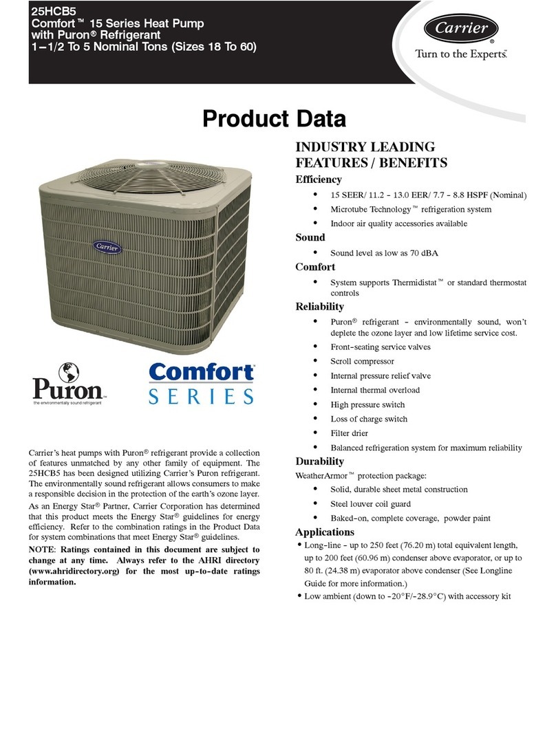 Carrier 25HCB5 Product data