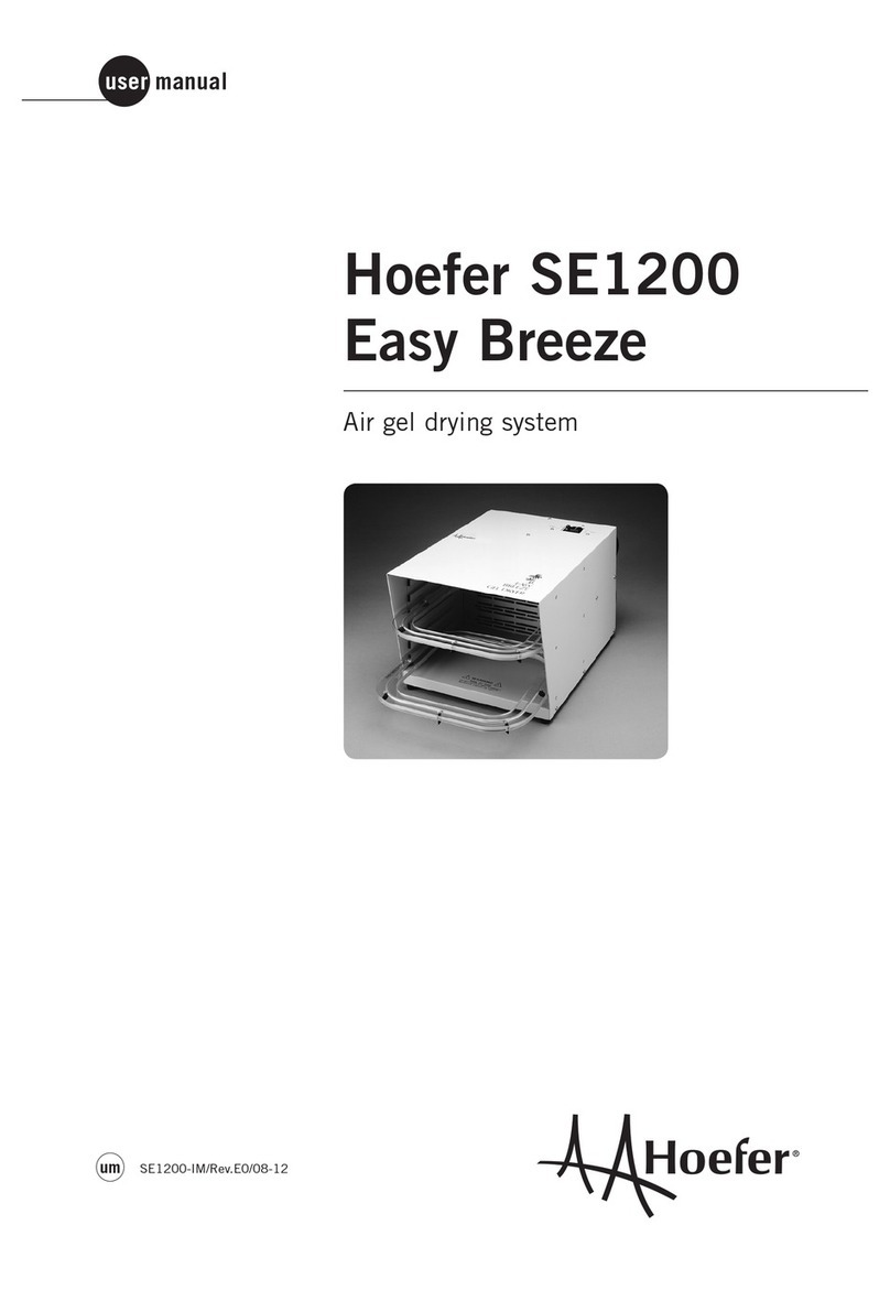 Hoefer SE1200 Easy Breeze user manual Hoefer SE1200 Easy Breeze user manual