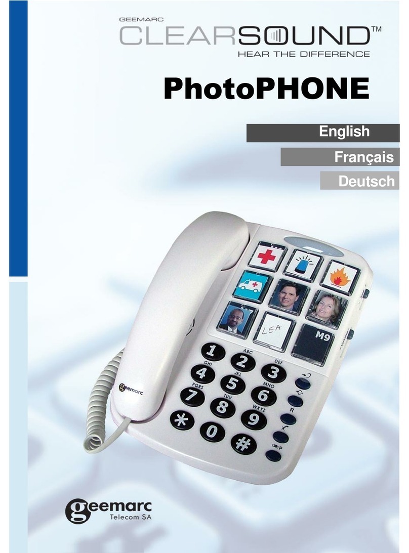 Geemarc CLEARSOUND PhotoPHONE user manual