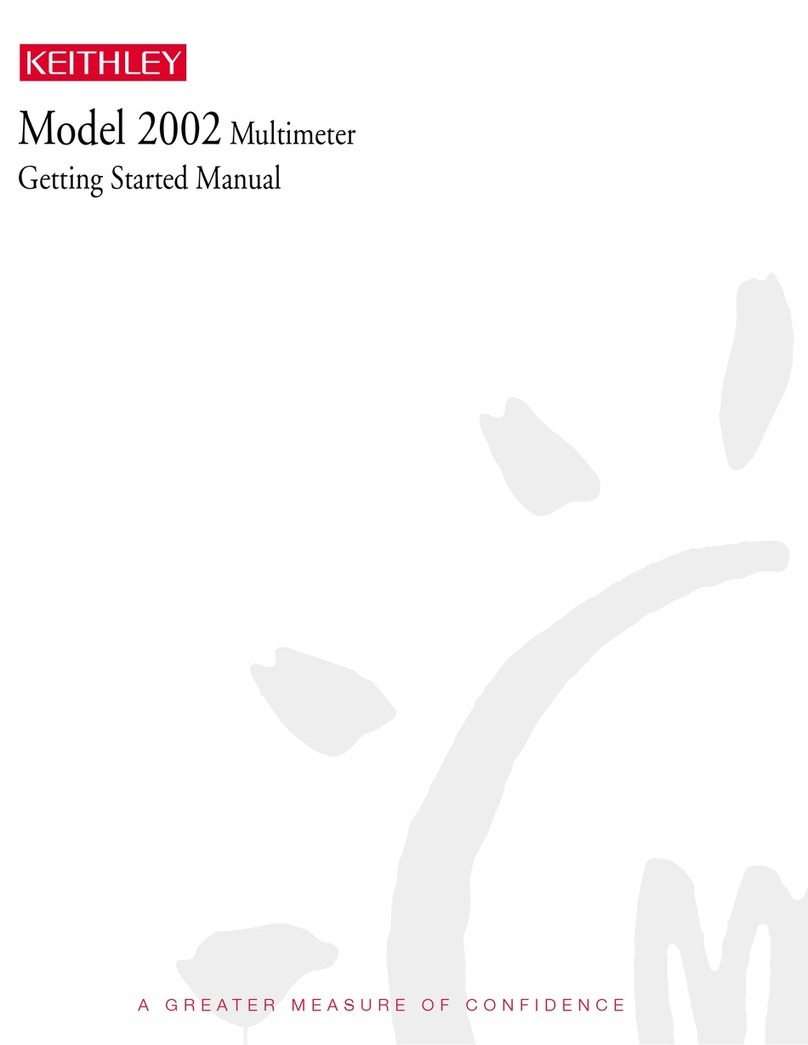 Keithley 2002 Parts list manual