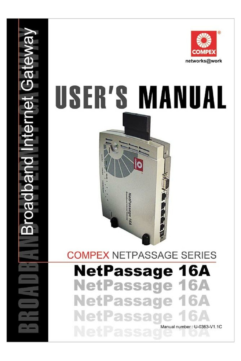 Compex NetPassage 16A User manual