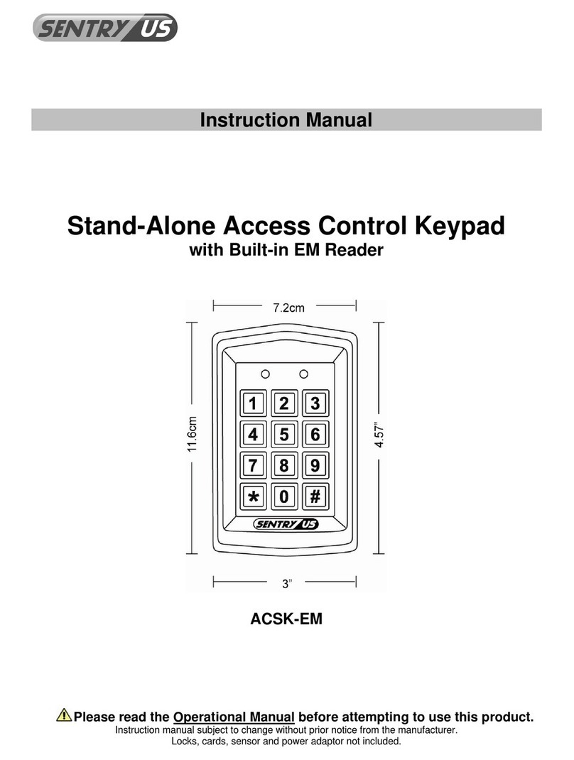 Sentryus ACSK-EM instruction manual