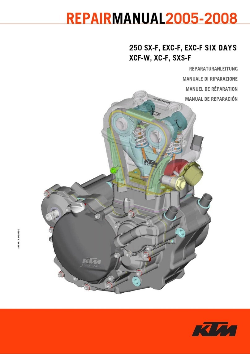 KTM 250 SX-F 2005 Operating instructions