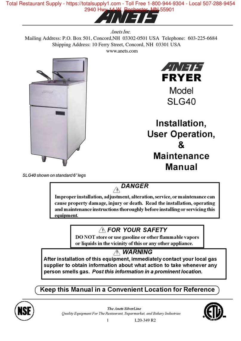 Anest SLG40 Installation, user operation & maintenance manual Anest SLG40 Installation, user operation & maintenance manual