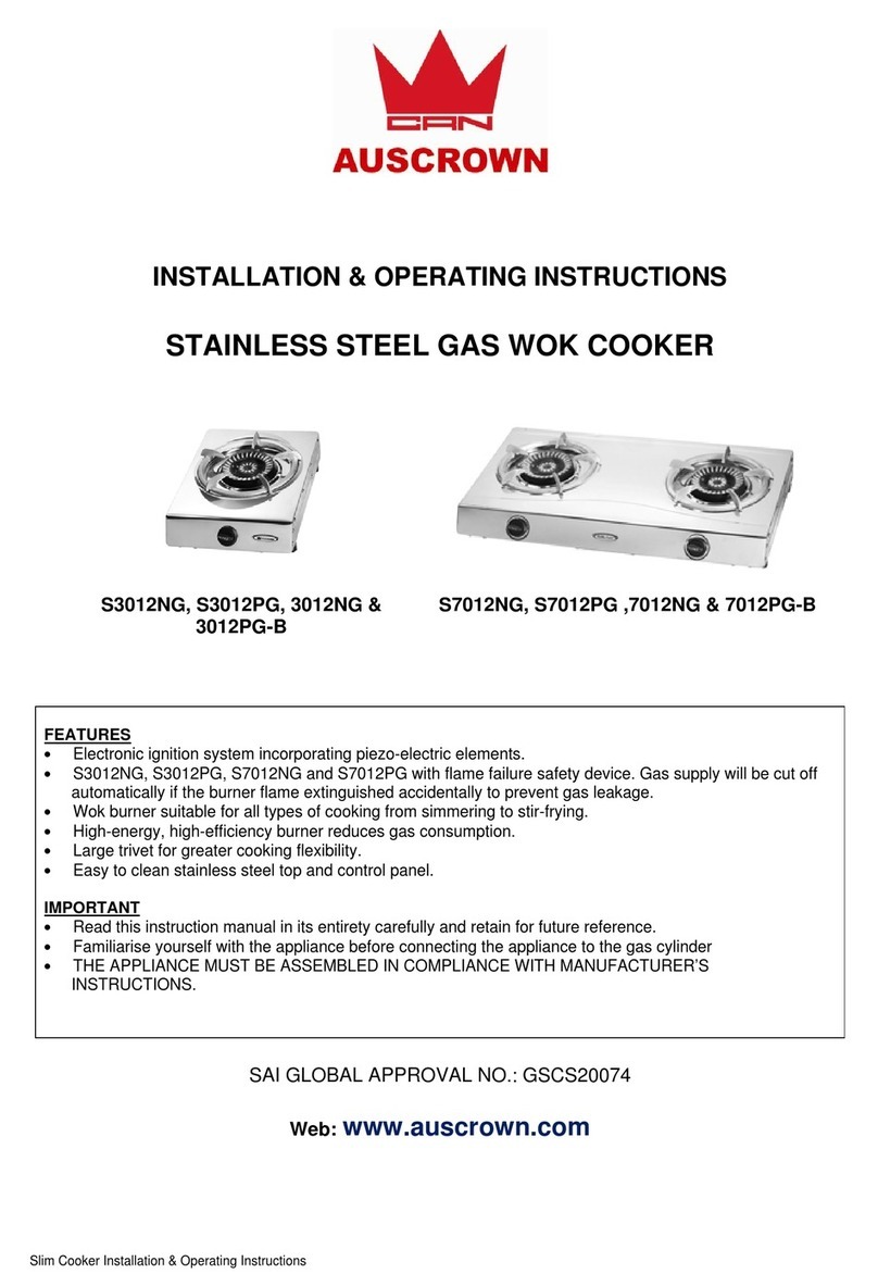 Auscrown S3012NG Installation & operating instructions Auscrown S3012NG Installation & operating instructions