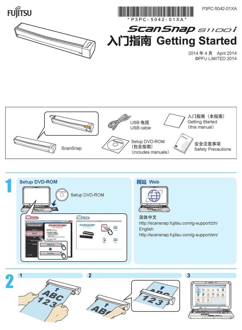 Fujitsu ScanSnap S1100i Getting started