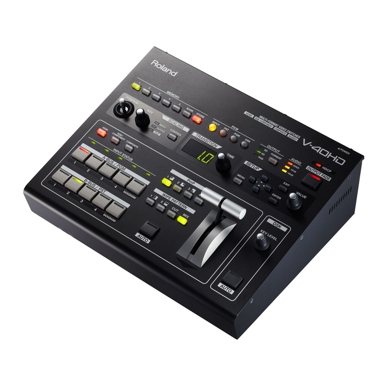 Roland V-40HD User manual
