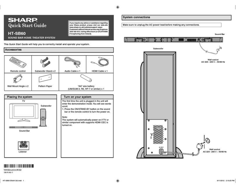 Sharp HT-SB60 User manual