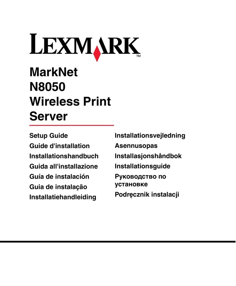 Lexmark N8050 Setup guide