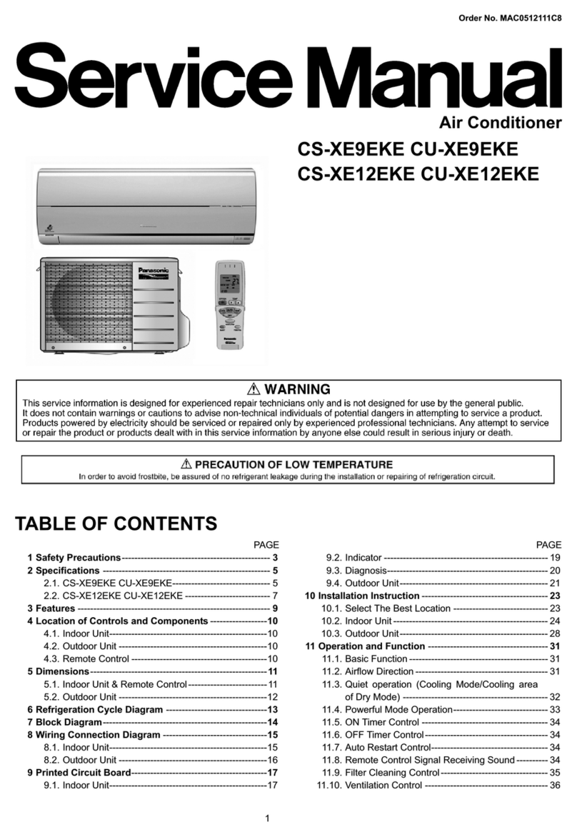 Panasonic CS-XE9EKE User manual Panasonic CS-XE9EKE User manual