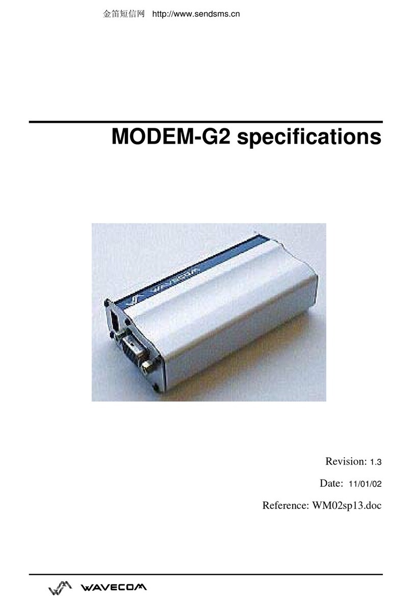 Wavecom G2 user guide