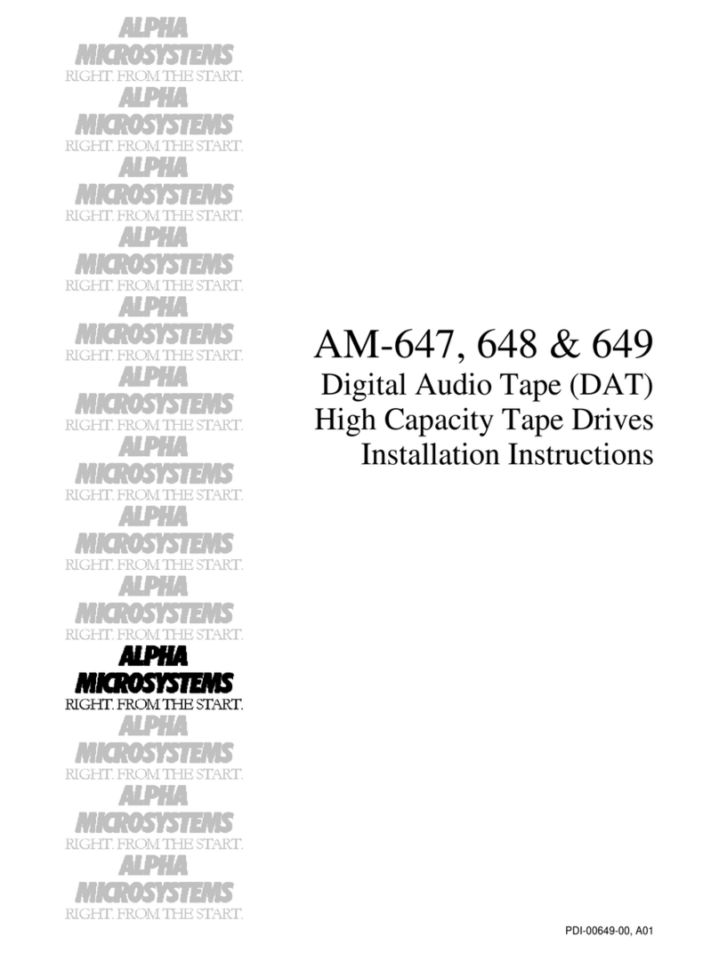 Alpha Microsystems AM-647 installation instructions