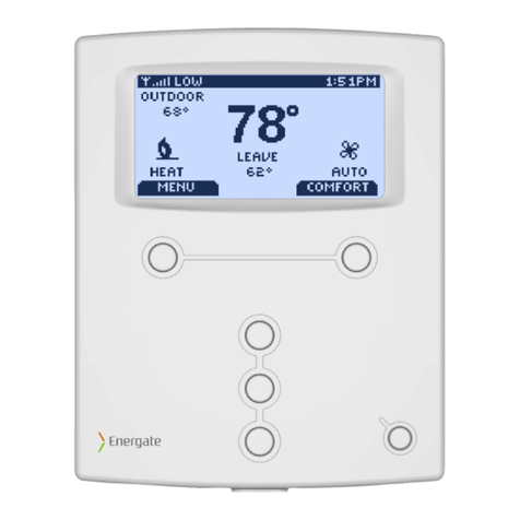 Energate Pioneer Z100 Smart Thermostat OPERATING AND INSTALLATION Manual
