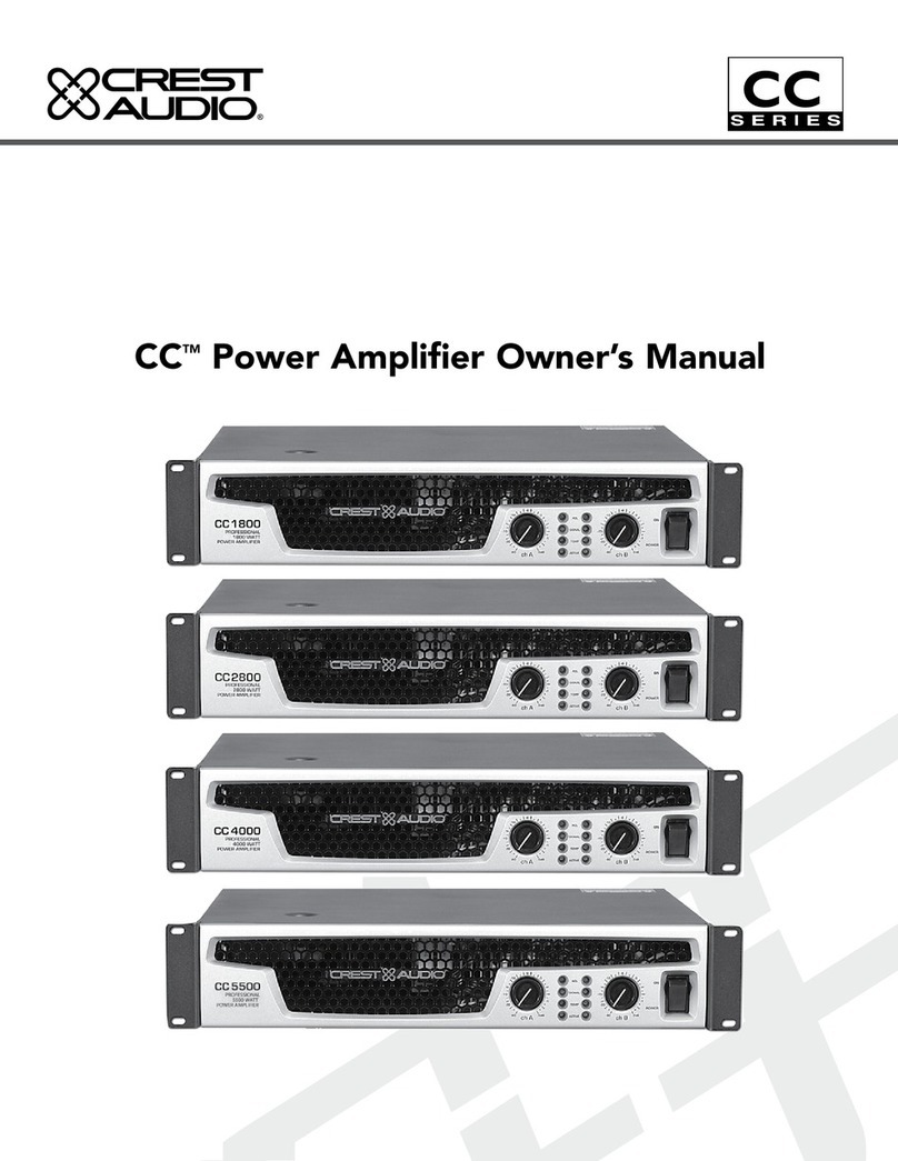 Crest Audio CC User manual