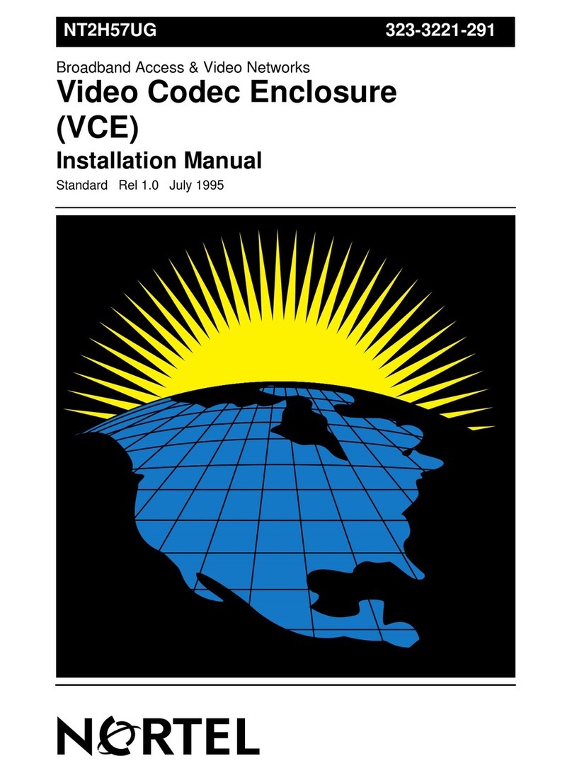 Nortel NT2H57UG installation manual