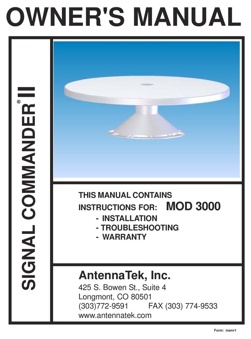 AntennaTek Signal commander II Mod 3000 owner's manual