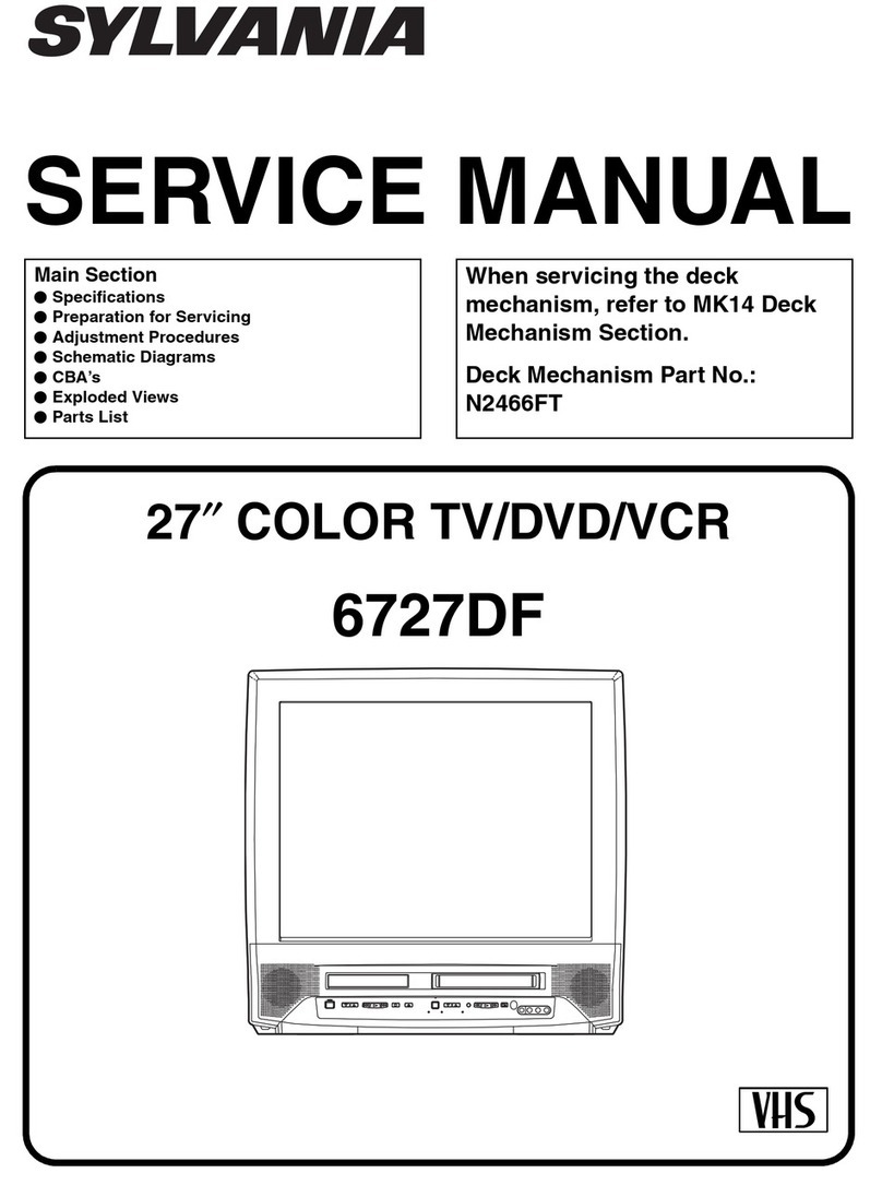 Sylvania 6727DF Service manual