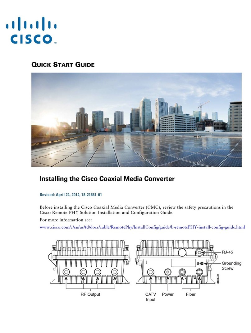 Cisco Media Converter User manual
