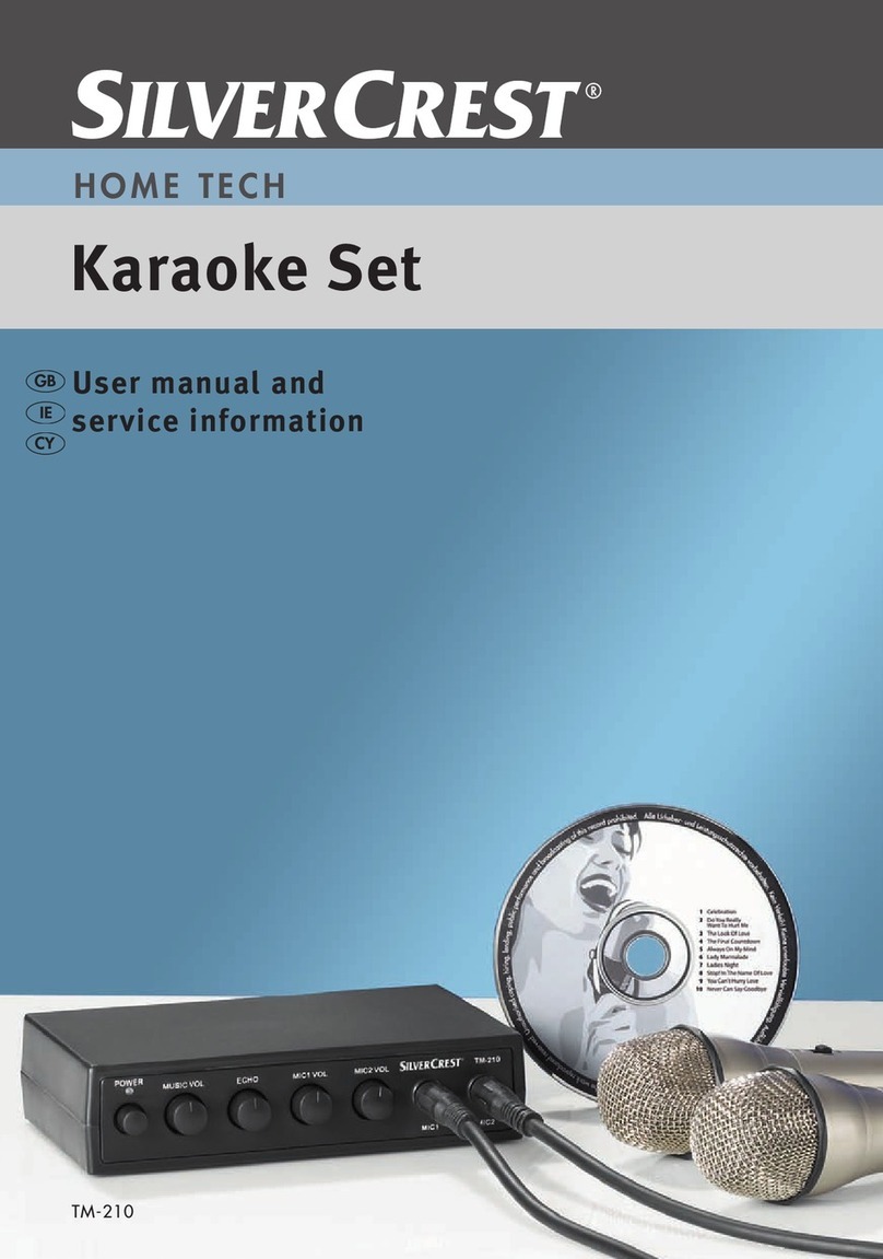 Silvercrest TM-210 user manual Silvercrest TM-210 user manual