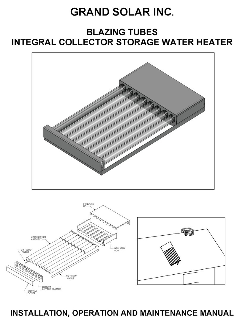 GRAND SOLAR BLAZING TUBES Installation, operation and maintenance manual GRAND SOLAR BLAZING TUBES Installation, operation and maintenance manual