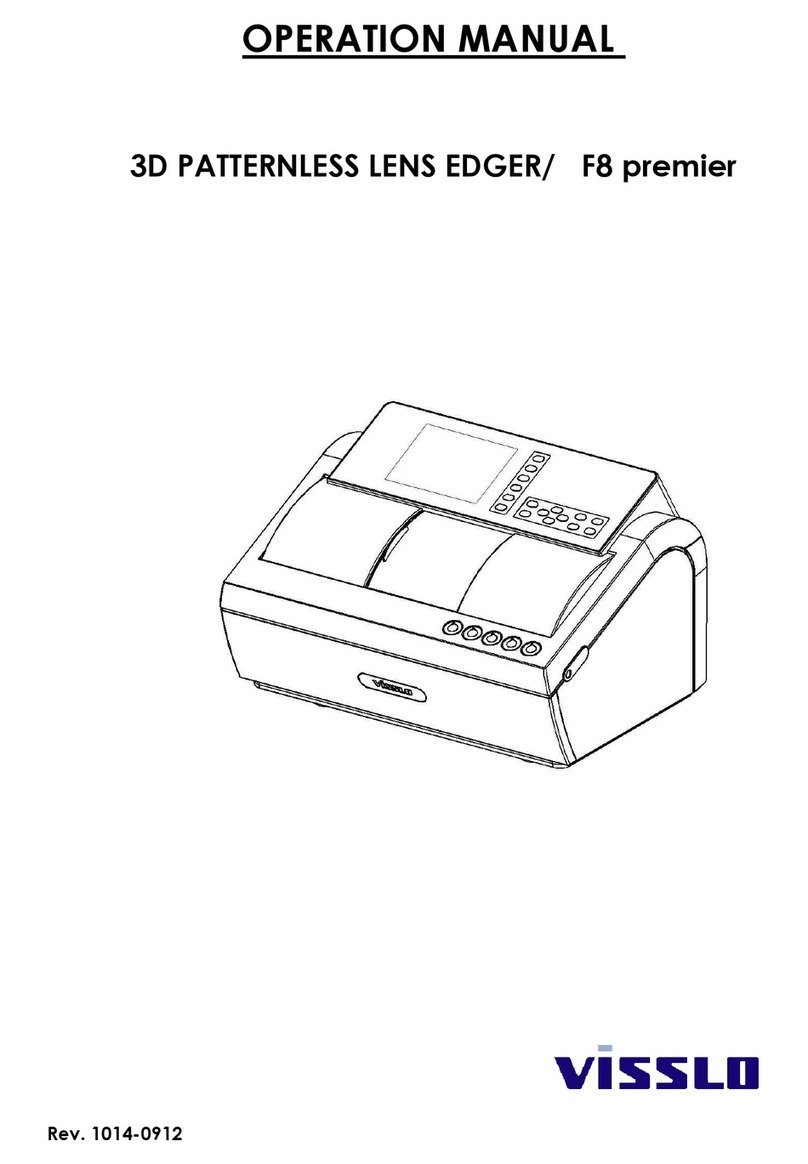 Visslo F8 premier Operation manual