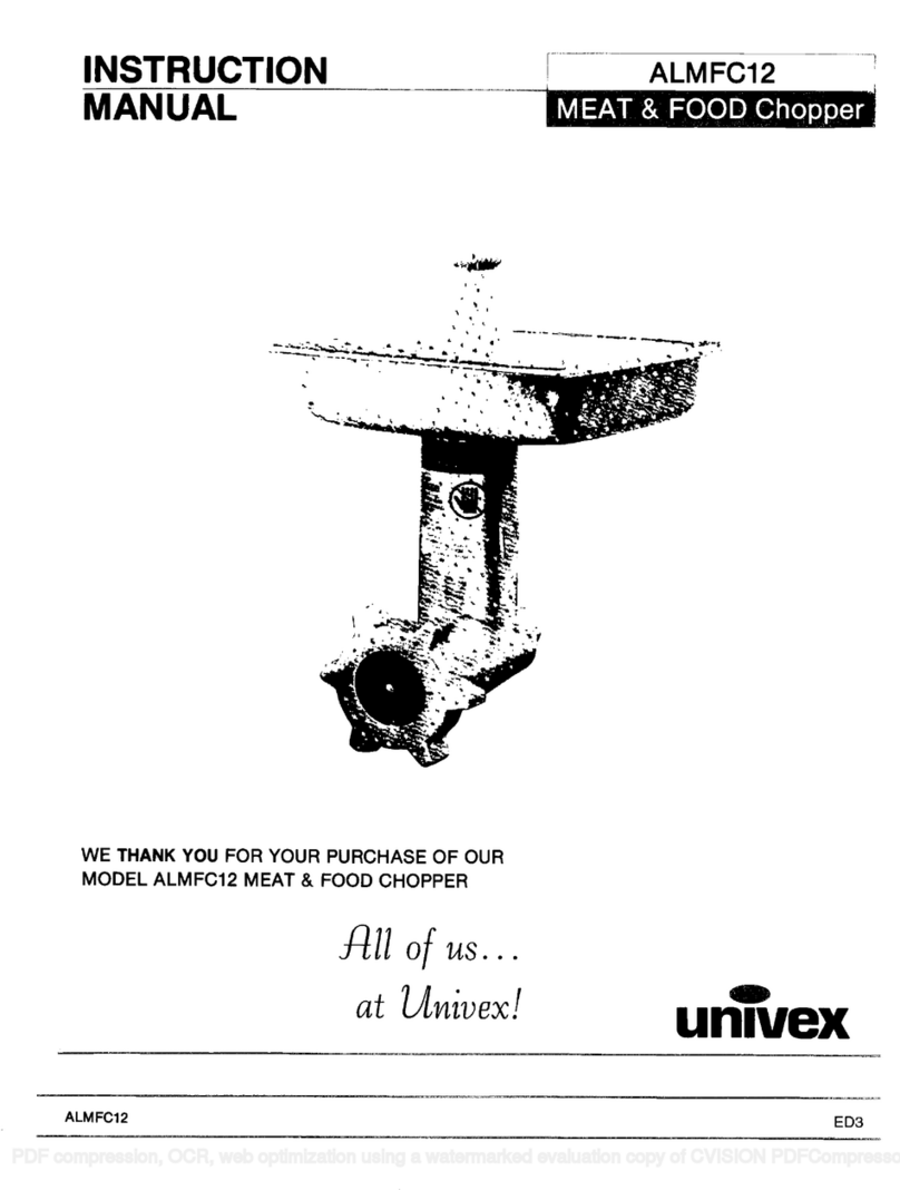 Univex ALMFC12 User manual