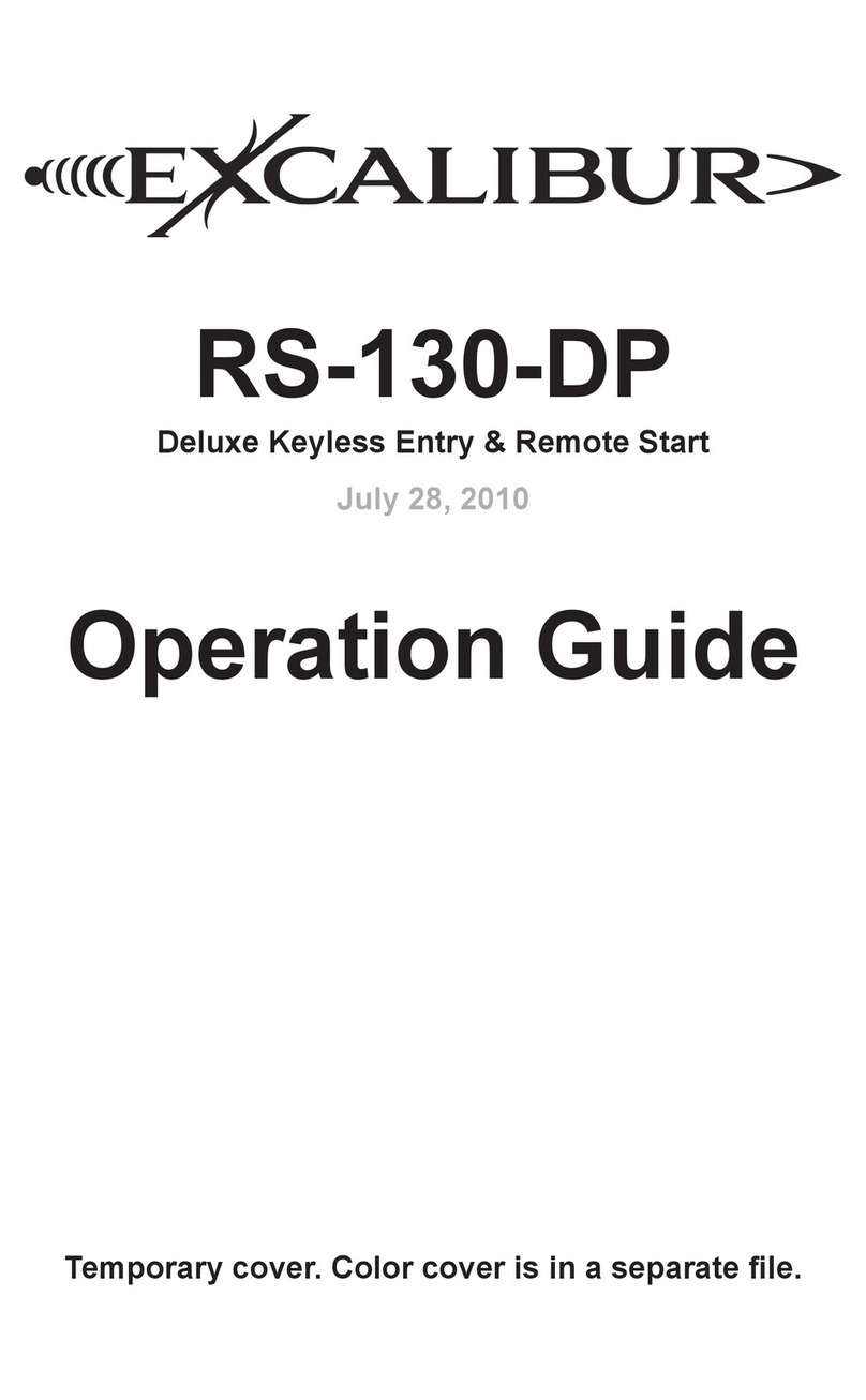 Omega Research & Development Excalibur RS-130-DP Operation guide Omega Research & Development Excalibur RS-130-DP Operation guide