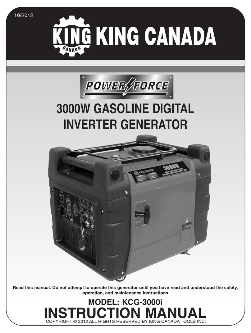 King Canada power force KCG-3000i instruction manual