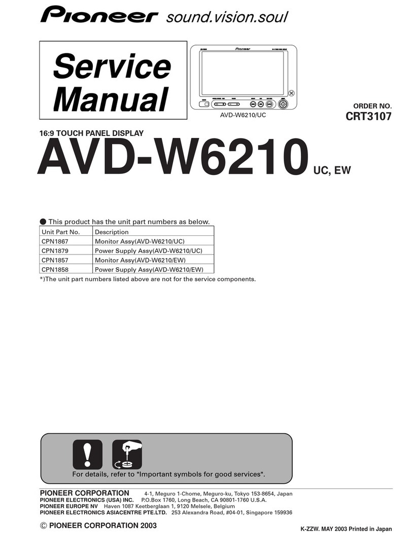 Pioneer AVD-W6210 User manual