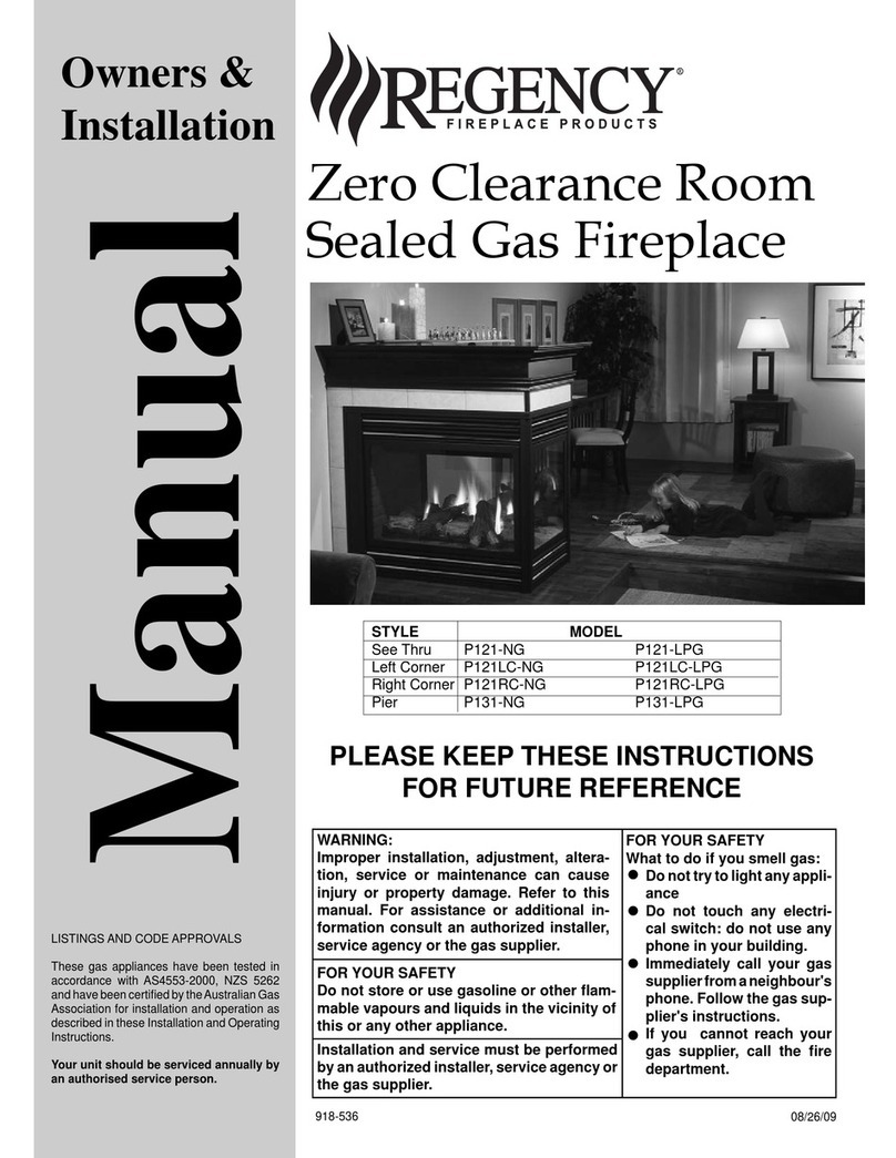 Regency P121-NG Quick start guide