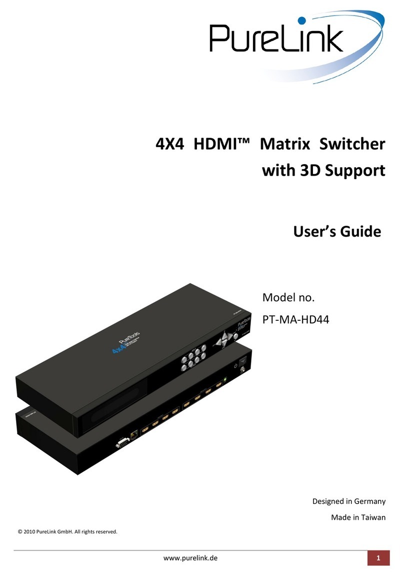 PureLink PT-MA-HD44 User manual