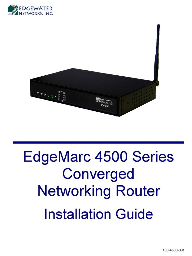 Edgewater Networks EdgeMarc 4500 Series User manual