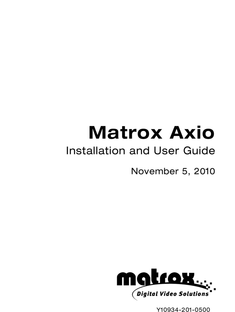 Matrox Axio Installation and user guide