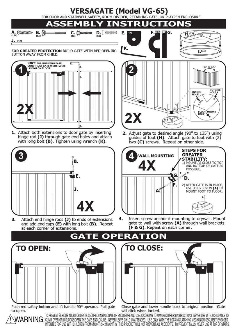 Cardinal Gates VG-65 Assembly instructions Cardinal Gates VG-65 Assembly instructions