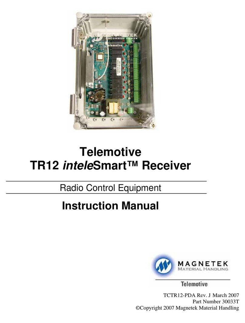 Magnetek Telemotive TR12 inteleSmart instruction manual