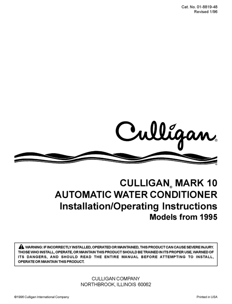 Culligan 9" Installation & operating instructions