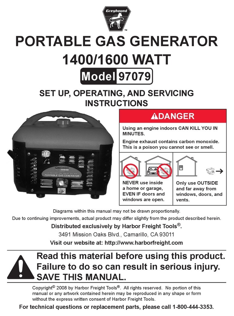 Greyhound 97079 Set up, operating, and servicing instructions