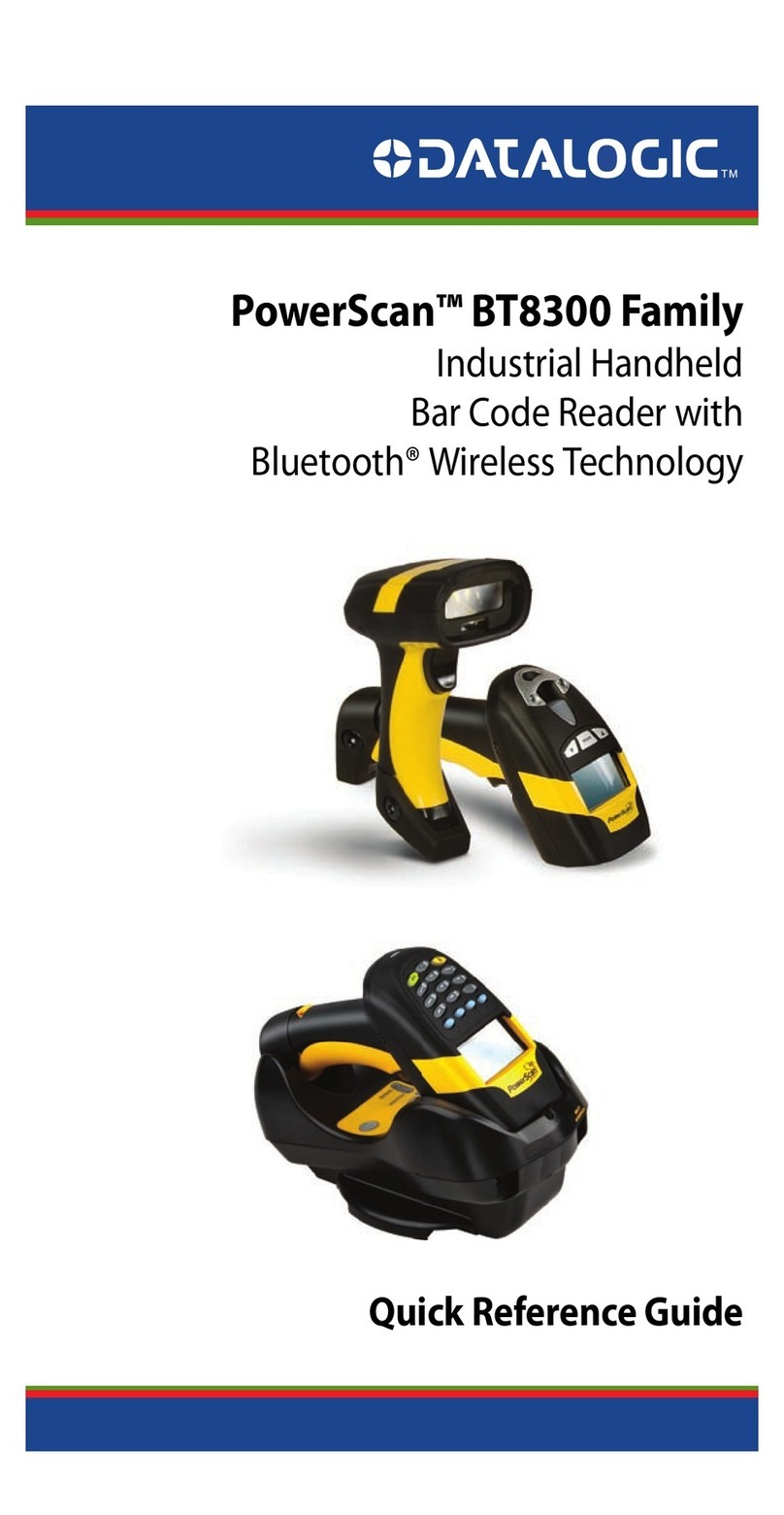Datalogic PowerScan BT8300 Family Quick reference guide