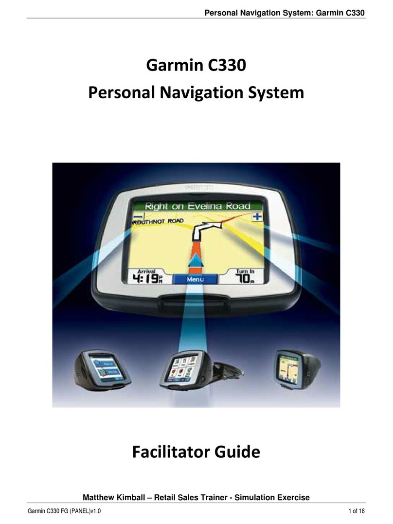Garmin StreetPilot c330 User manual