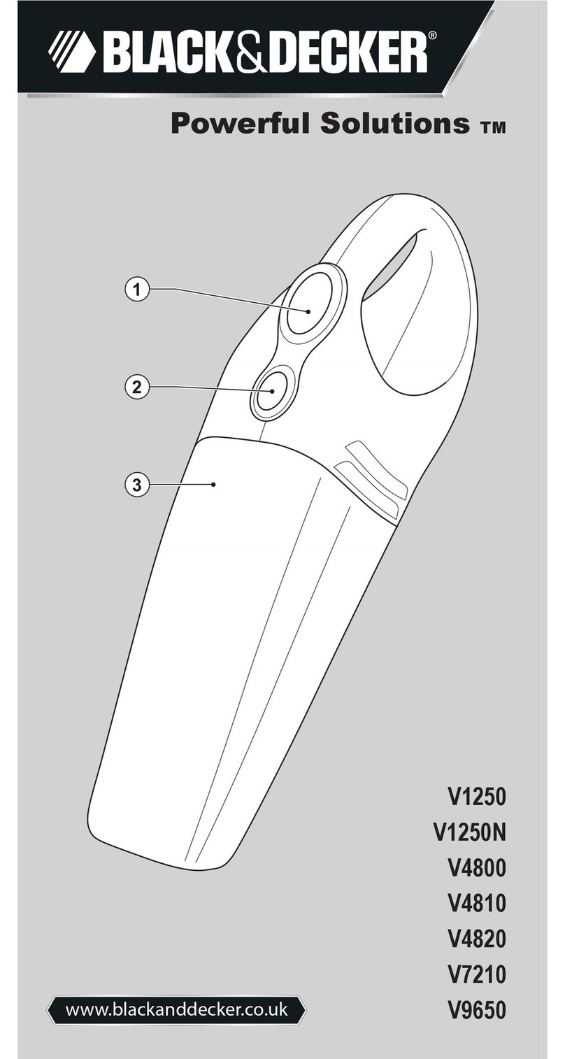 Black & Decker Dustbuster V1250 User manual