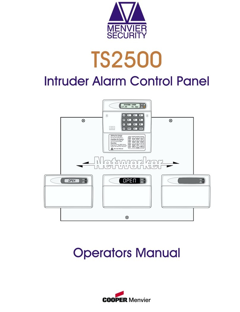 Menvier Security TS2500 Operator's manual