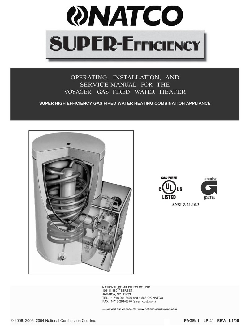 Natco ANSI Z 21.10.3 Service manual