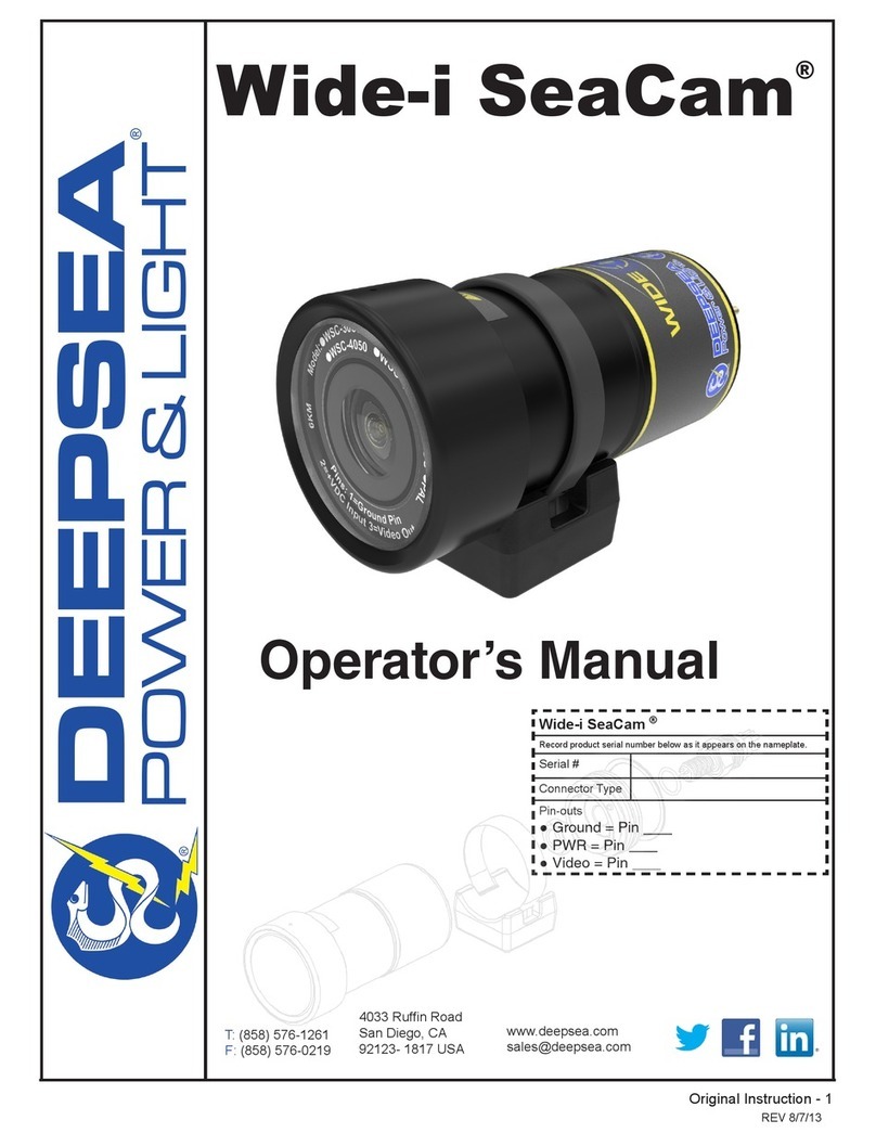DeepSea Power & Light Wide-i SeaCam Operator's manual
