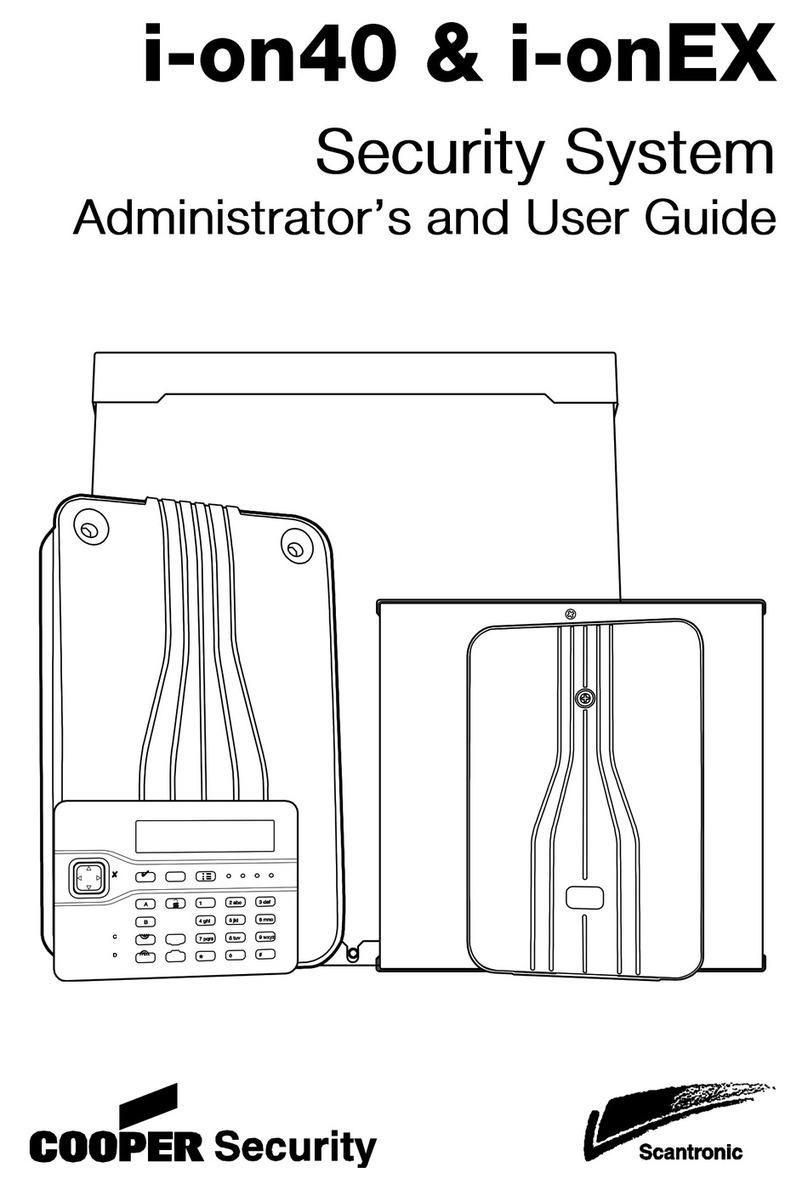 Cooper Security i-On 40 User manual