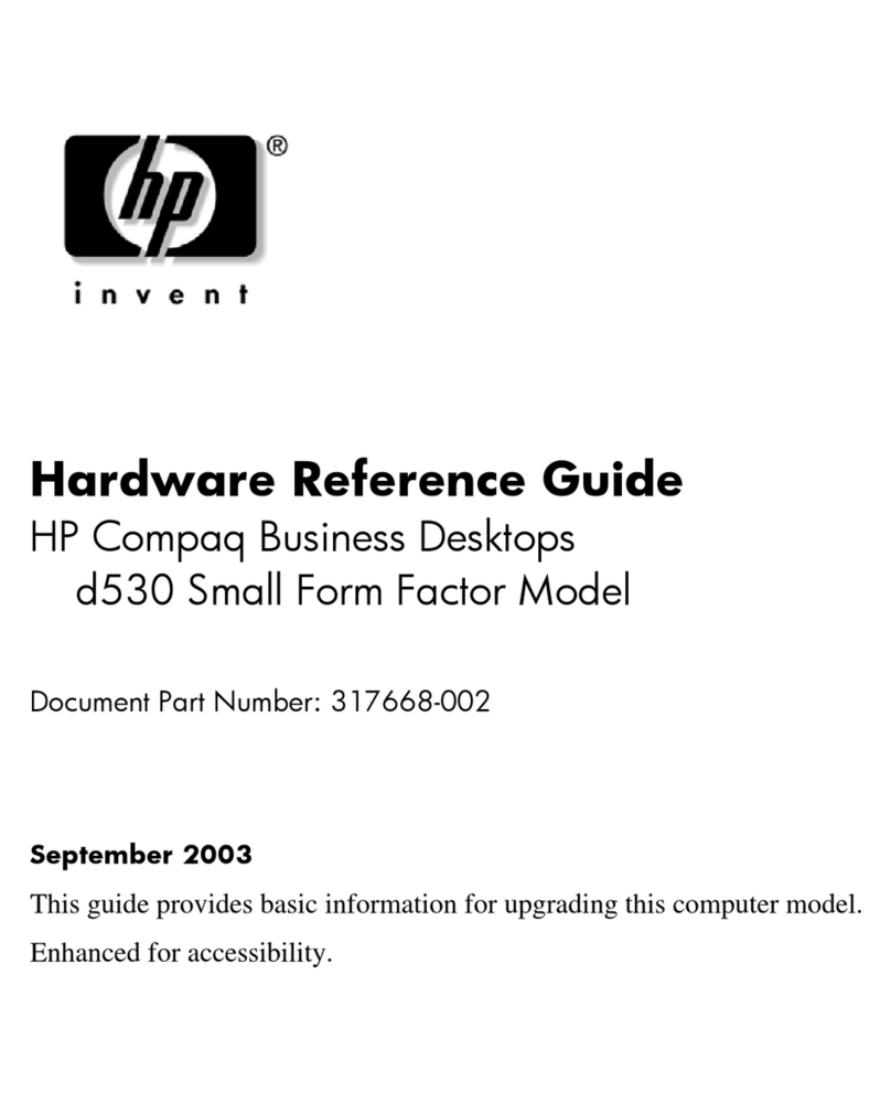 HP d530 Small Form Factor User manual