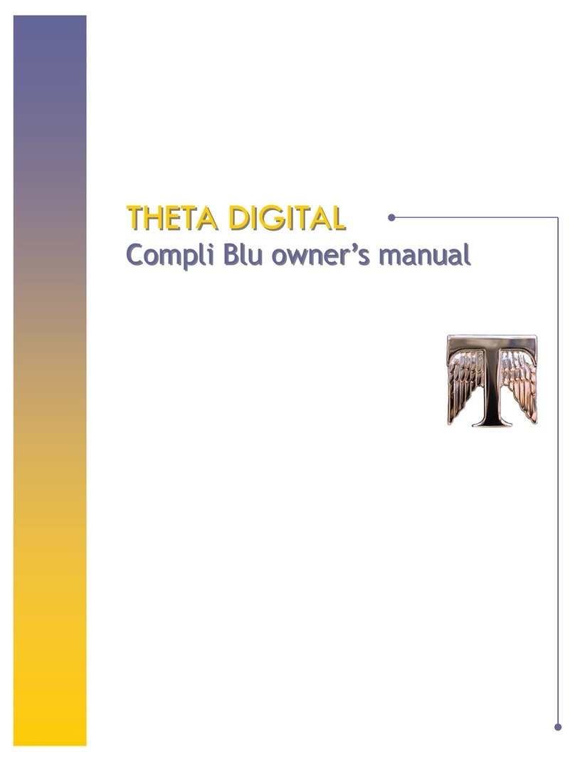 Theta Digital Compli Blu User manual