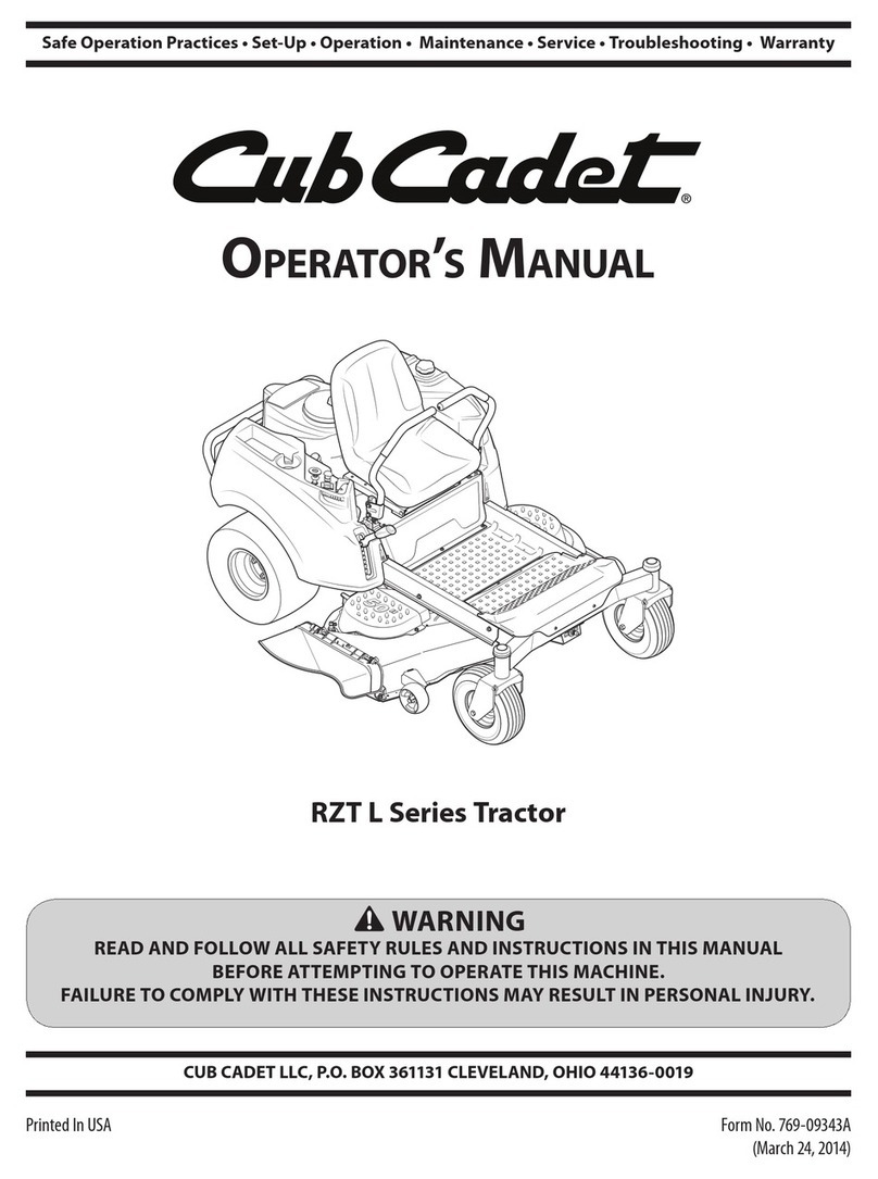 Cub Cadet RZT L User manual Cub Cadet RZT L User manual